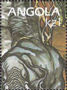 Stamp, International Year of Literacy, Angola,  , Elephants, International Years