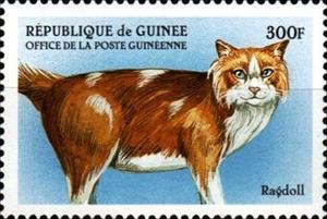 Stamp, Ragdoll, Guinea,  , Animals (Fauna), Cats, Mammals