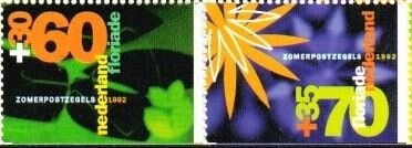 Se-tenant, Summer stamps 1992 - from booklet, Netherlands,  