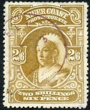 Stamp, Queen Victoria, Niger Coast Protectorate,  