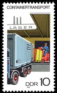Stamp, Loading, Germany, Democratic Republic,  