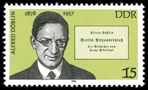 Stamp, Alfred Döblin, Germany, Democratic Republic,  
