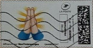 Stamp, Applause/Clapping Hands Emoji, Personalized and Private Mail Stamps,  , Cartoons, Hands