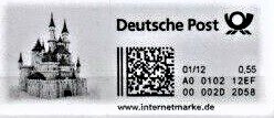 Stamp, Castle, Personalized and Private Mail Stamps,  , Animals (Fauna), Bulls and Cows