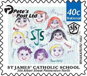 Children' Drawings St James Catholic School. Eight Heads and