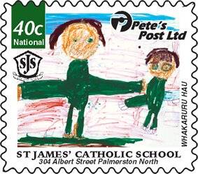 Children' Drawings St James Catholic School. Two People ...