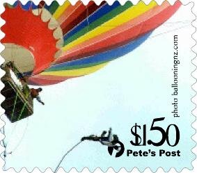 Hot Air Ballooning. Bungy Jumping from Hot Air Balloon