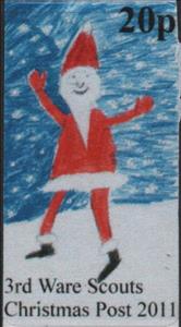 Stamp, Santa, Personalized and Private Mail Stamps,  , Christmas, Scouting