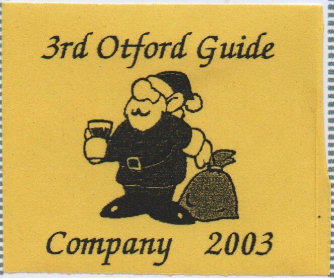 Santa with drink and sack