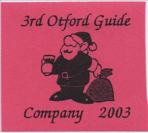 Stamp, Santa with drink and sack, Personalized and Private Mail Stamps,  , Christmas, Santa Claus, Scouting