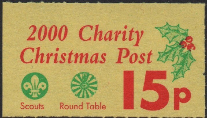 Scout badge, Round Table symbol and sprig of holly