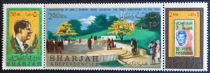 Se-tenant, John F, Kennedy, Sharjah,  , Heads of State