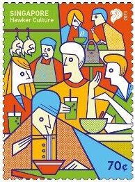 Stamp, Hawker Culture In Singapore, Singapore,  , Gastronomy, Traditions