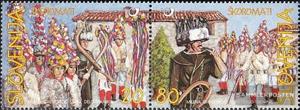 Se-tenant, Folklore - Masks ("Škoromati from Brkini"), Slovenia,  , Carnival, Folklore, Masks