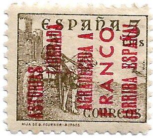 El Cid with Asturias overprint (Typographed)