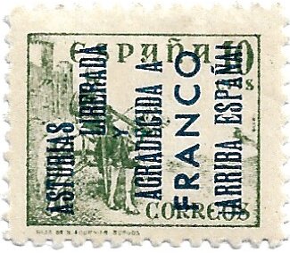 El Cid with Asturias overprint (Typographed)