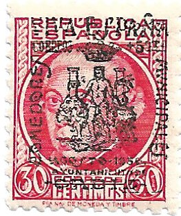 Gaspar Melchor de Jovellanos with Cadiz overprint (Typogra