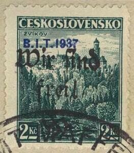 B.I.T. 1937, overprinted