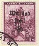 Monument of K. H. Mácha, overprinted