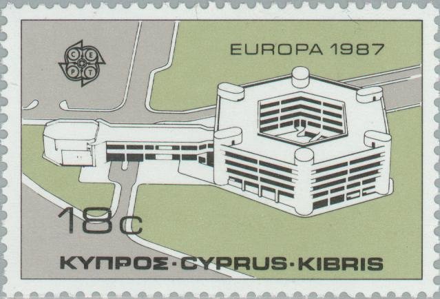 EUROPA/CEPT 1987 - Cyprus Telecommunications Authority H/Q