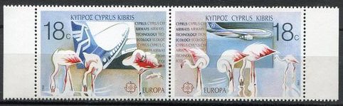 EUROPA/CEPT 1988 - Cyprus Airways Technology/Ecology