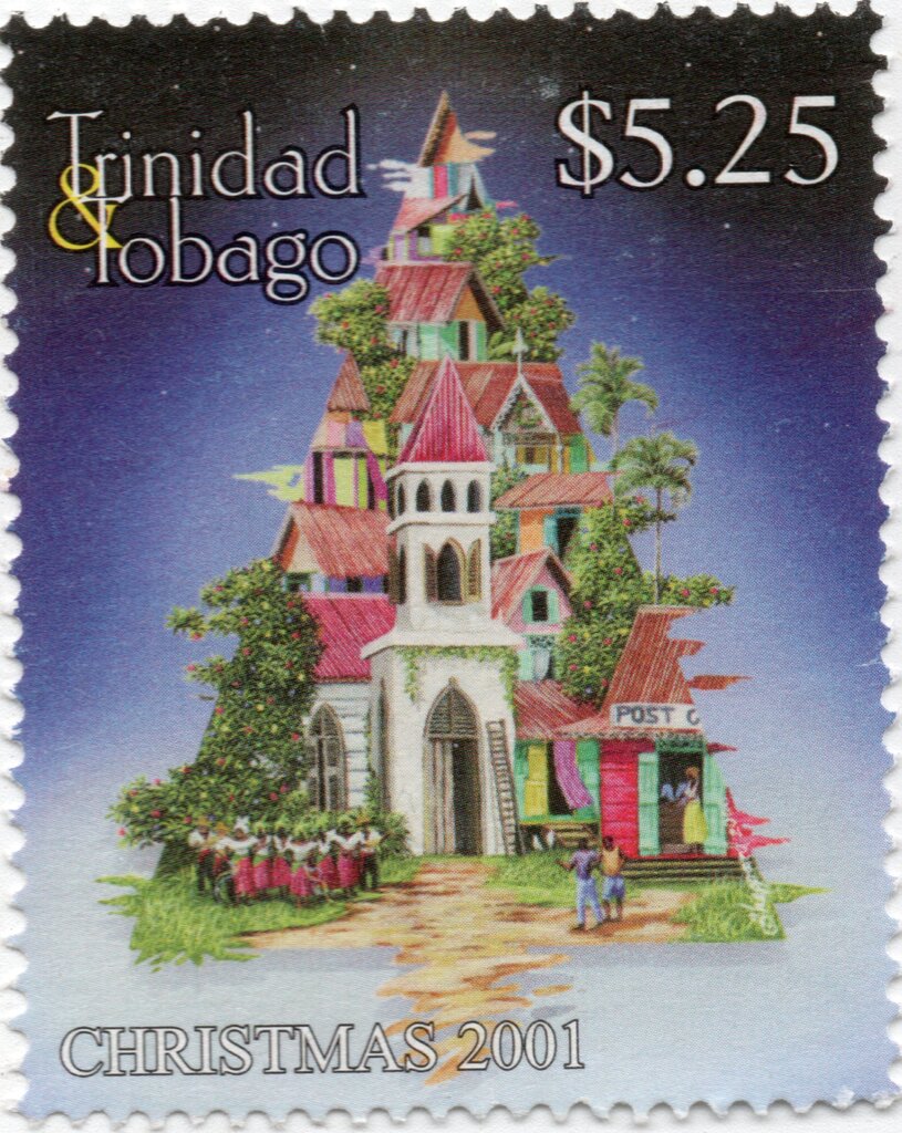 Island Christmas scene