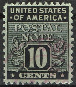 Stamp, Postal Notes 10c, United States of America,  , Numbers