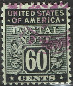 Stamp, Postal Notes 60c, United States of America,  , Numbers