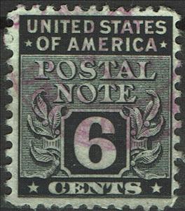 Stamp, Postal Notes 6c, United States of America,  , Numbers