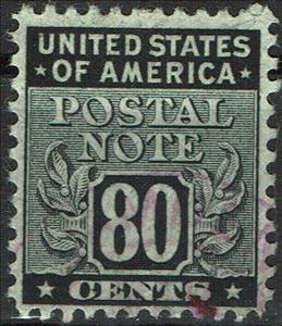 Stamp, Postal Notes 80c, United States of America,  , Numbers