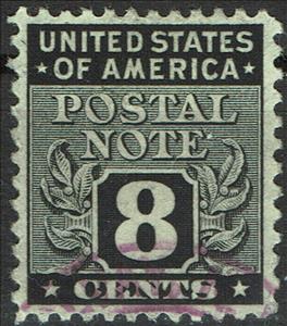 Stamp, Postal Notes 8c, United States of America,  , Numbers