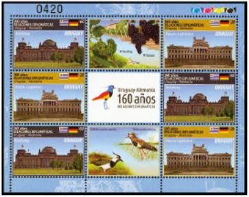 160 Years of Diplomatic Relations Uruguay - Germany