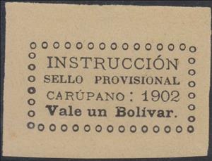 Stamp, Carúpano Instruccion, Venezuela,  
