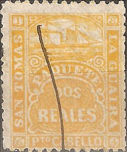 Stamp, Ship Mail of Steamer "Robert Todd", Venezuela,  