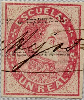 Simón Bolívar - Escuelas With Overprint
