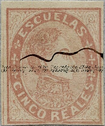 Simón Bolívar - Escuelas With Overprint
