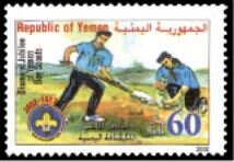 Scouts planting a tree
