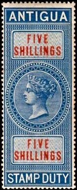 Stamp, Queen Victoria, Antigua and Barbuda,  , Crowns and Coronets, Famous People, Heads of State, Queens, Royalty, Women