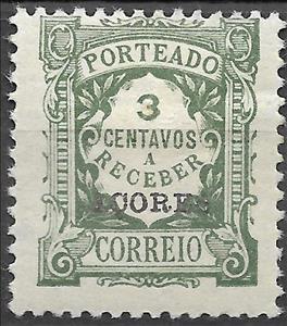 Stamp, stamps of Portugal of 1922, overprinted, Azores,  , Numbers