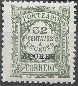 Stamp, stamps of Portugal of 1922, overprinted, Azores,  , Numbers