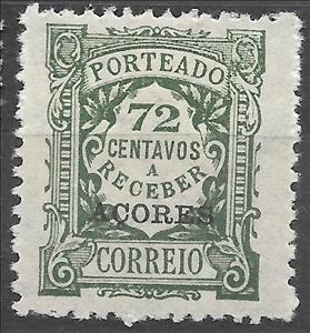 Stamp, stamps of Portugal of 1922, overprinted, Azores,  , Numbers