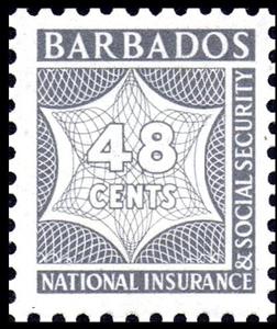Stamp, Numeral, Barbados,  , Numbers