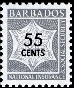 Stamp, Numeral, Barbados,  , Numbers