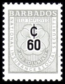 Stamp, Numeral, Barbados,  , Numbers