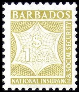 Stamp, Numeral, Barbados,  , Numbers