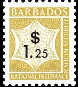 Stamp, Numeral, Barbados,  , Numbers