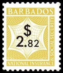 Stamp, Numeral, Barbados,  , Numbers