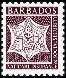 Stamp, Numeral, Barbados,  , Numbers