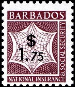 Stamp, Numeral, Barbados,  , Numbers