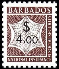 Stamp, Numeral, Barbados,  , Numbers